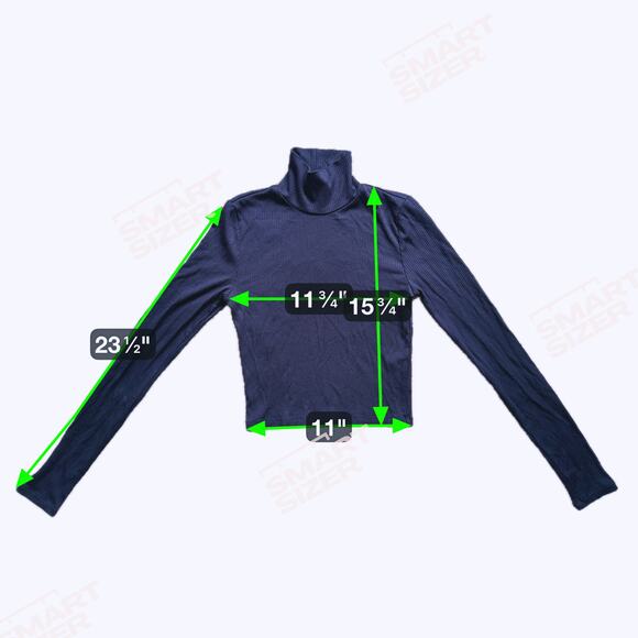 Wilfred Ribbed Turtleneck Long Sleeve Black XS - Picture 9 of 9